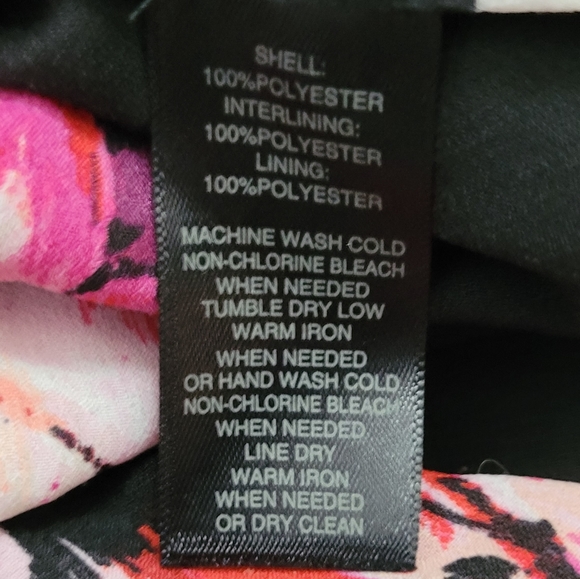 White House Black Market knee length dress floral ruffle - Picture 3 of 3